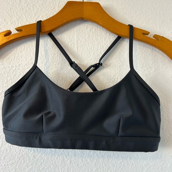 ALO Yoga Gray Strappy Back Top - Picture 3 of 7